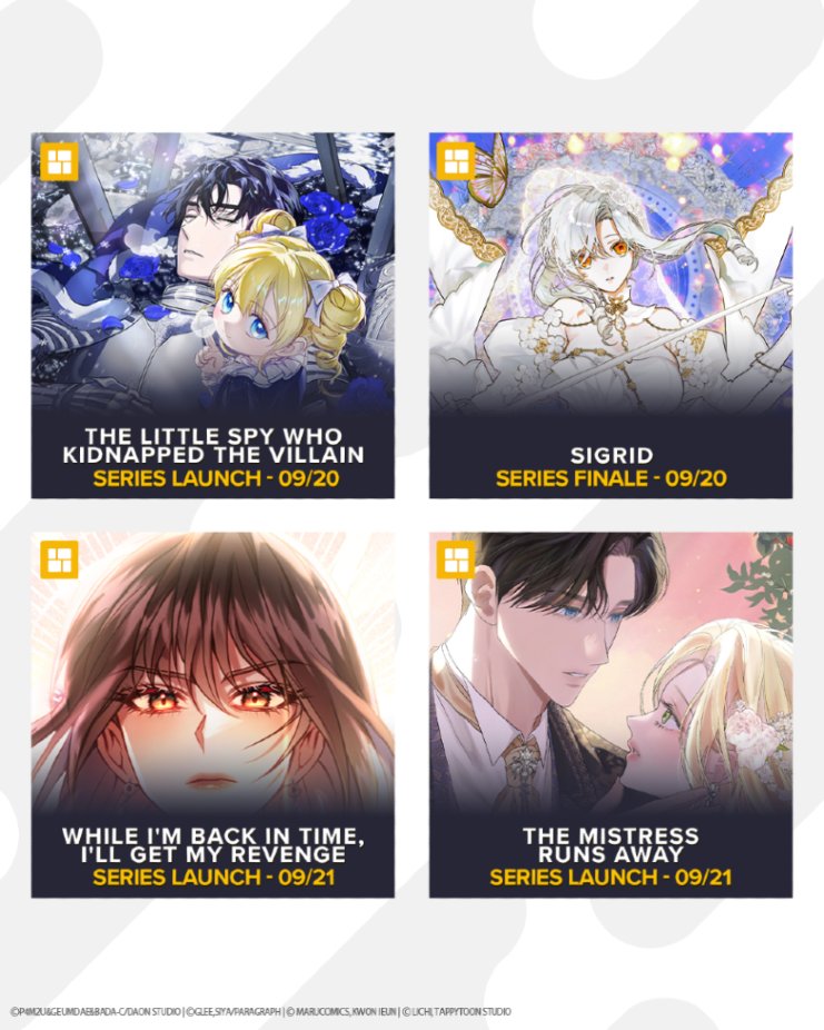 tapas_app's tweet photo. New week, new fresh releases🙌👇

Starting with:
📚While I'm Back in Time, I'll Get My Revenge
📚Kill the Lights (Mature)
📚Bloom from Mistake

And more great series to add to your reading lists.📖📲 ✨

#readontapas #webcomics #webnovel https://t.co/KfeSU6sZFR