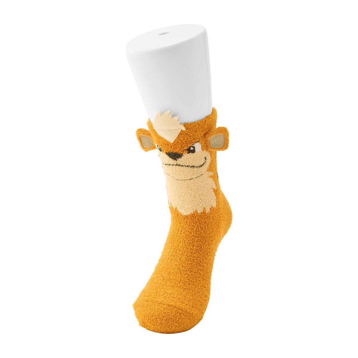 Pokeshopper's tweet photo. Pokeshopper Notice: Close up images of the brand new Pokémon Center Growlithe official socks now published https://t.co/84tzsuA0UP https://t.co/bo1S1fOFRJ