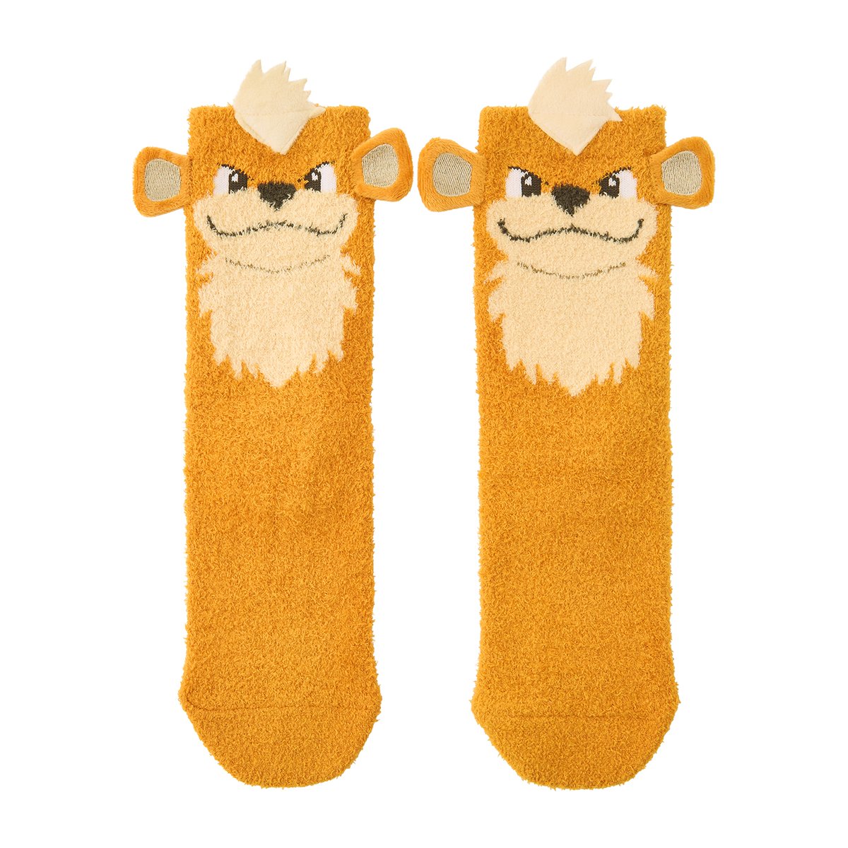 Pokeshopper's tweet photo. Pokeshopper Notice: Close up images of the brand new Pokémon Center Growlithe official socks now published https://t.co/84tzsuA0UP https://t.co/bo1S1fOFRJ