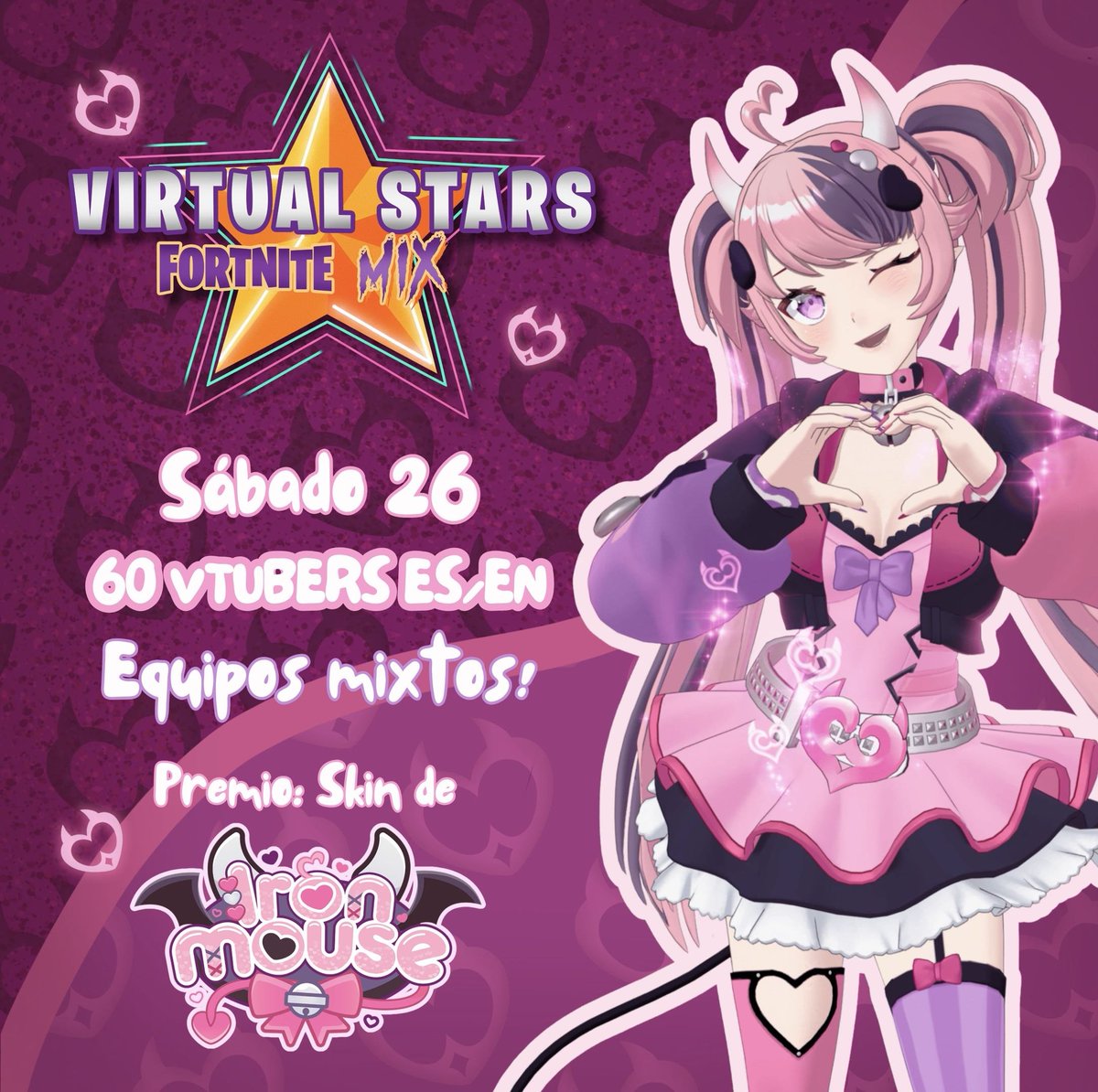 VStarsVT's tweet photo. 💗ES HORA DE MIXEAR VTUBERS🔥

🌟VIRTUAL STARS - FORTNITE MIX💽

🫂Conoce VTUBERS NUEVOS
💥Nuevos EQUIPOS por RONDA
😈Una LOTE de SKIN de PREMIO

‼️Hey VTUBER! Quieres participar o conoces a alguien?
🗨️COMENTA este POST o manda DM

#VirtualStars #VSFM https://t.co/OoPYnUTwIc