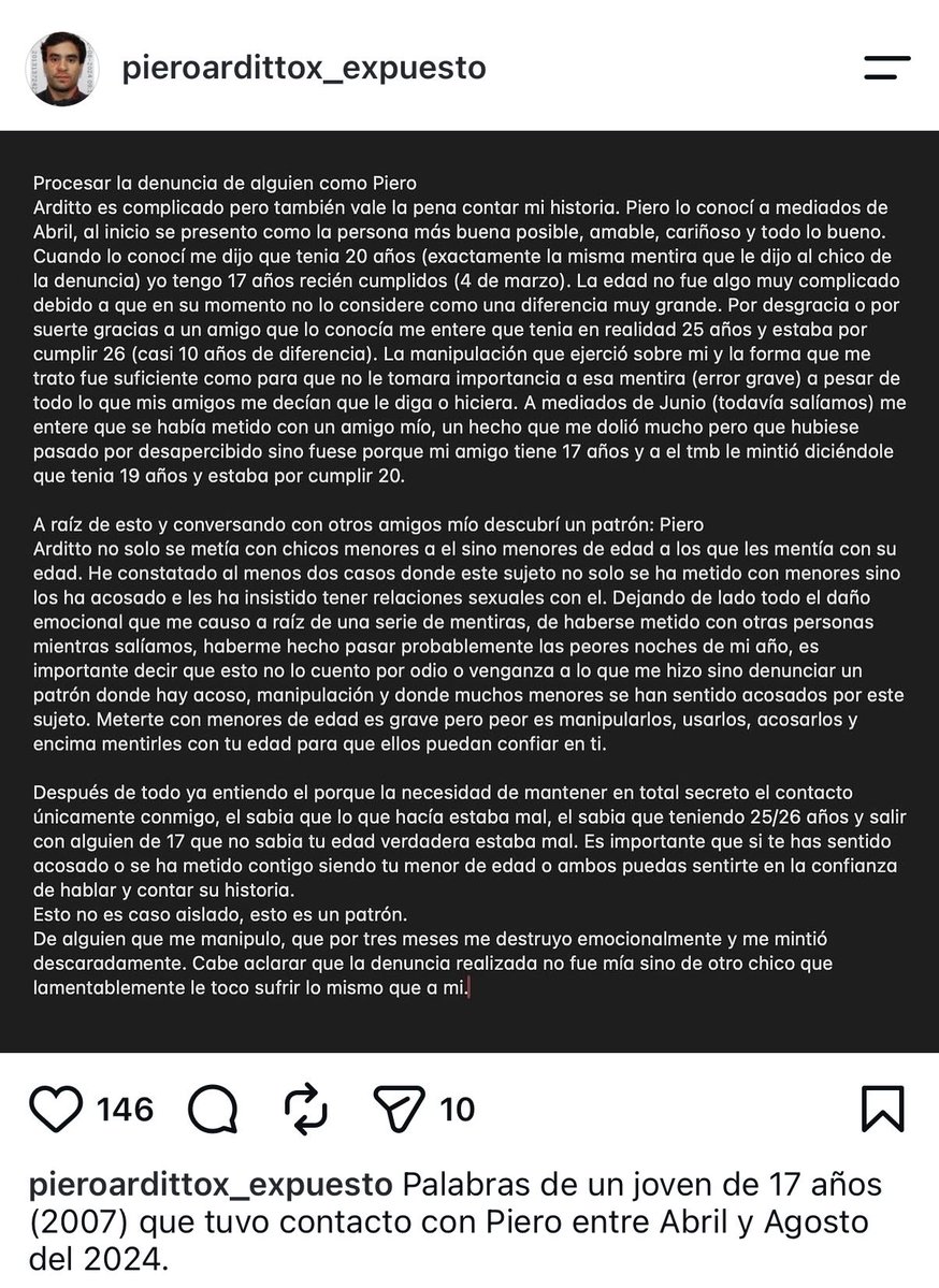 stopqqk's tweet photo. Denuncia a violador de colegio La Inmaculada. PIERO ARDITTO. Abusaba de chicos menores de edad https://t.co/mGEGwBJb07