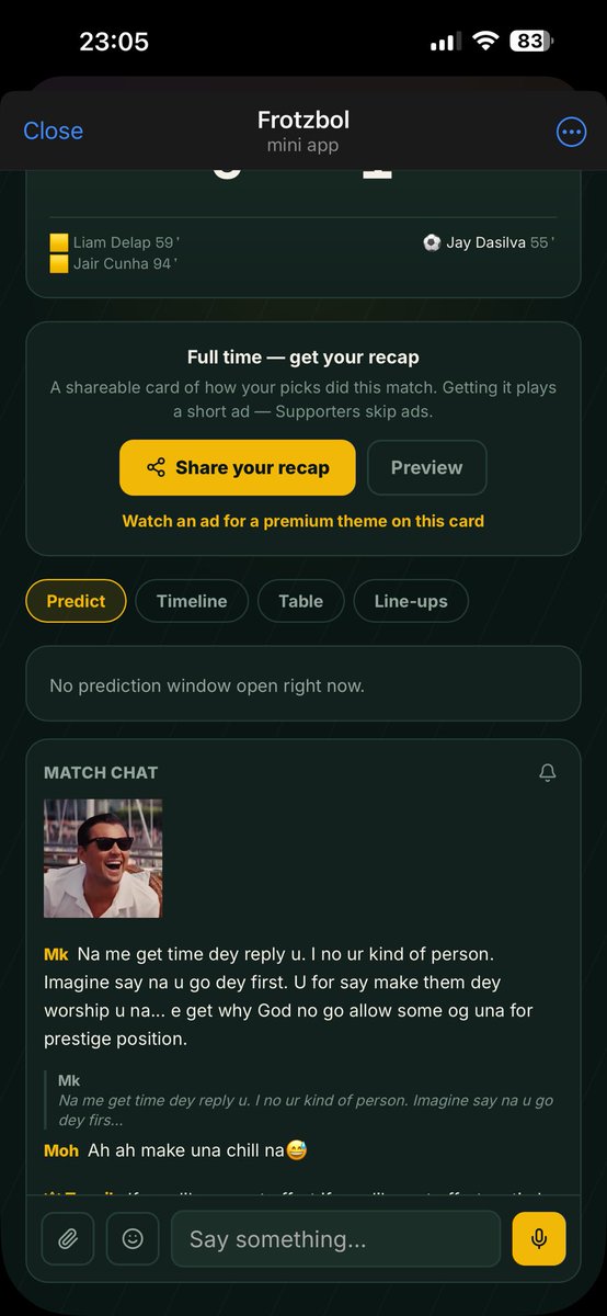 rabolutionltd's tweet photo. GW 5 was funny as hell๐คฃ๐คฃ
Congratulations to this weekโs top 3๐ฅ๐คฒ
#Frotzbol #FPLFamily #FPL #FPLTwitter https://t.co/VT7H3UXPow