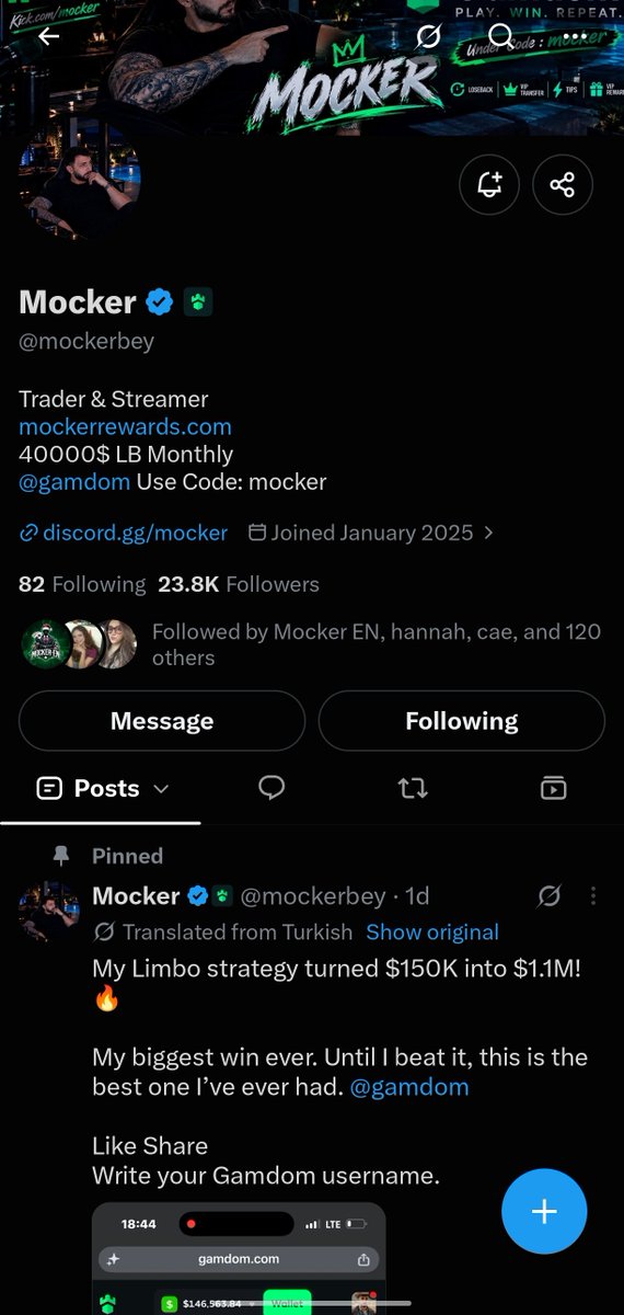0xKennzy's tweet photo. @mockerbey Done all tasks @mockerbey ! 🫶
Proofs posted below. 

Hoping you'll notice me again this time. Thank you! ❤

Username: kaitoshinweb3  
ID: 48169495   
(Under 'mocker' the BEST🔥gamdom code) 
(Done KYC LVL2)

Gamdom to #2
#mocker https://t.co/DdR6t80kk7