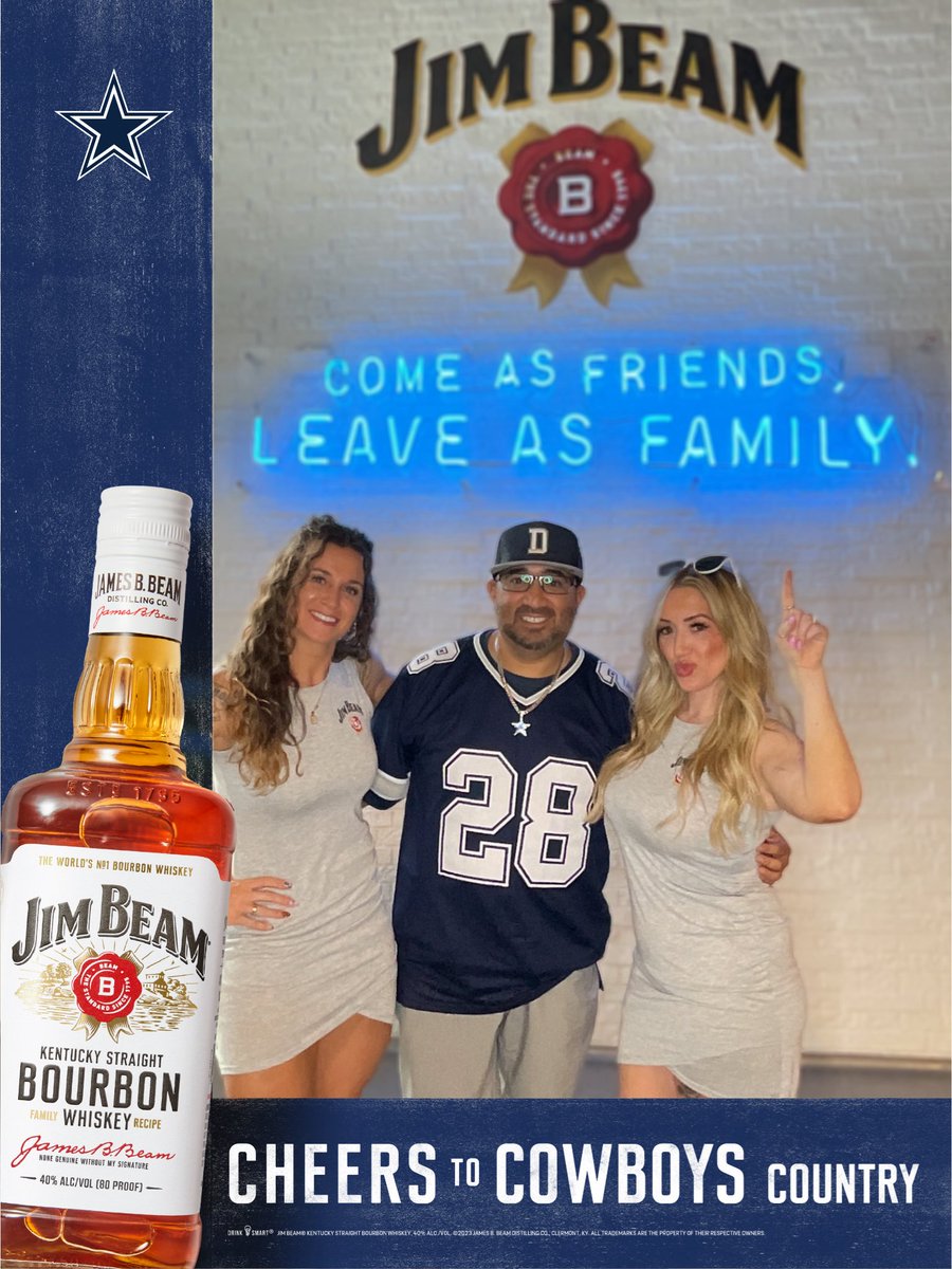 KVJMartinez's tweet photo. @dallascowboys GameDay !! #DallasCowboys #JimBeam #CowboysNation https://t.co/H9utLmJxU1