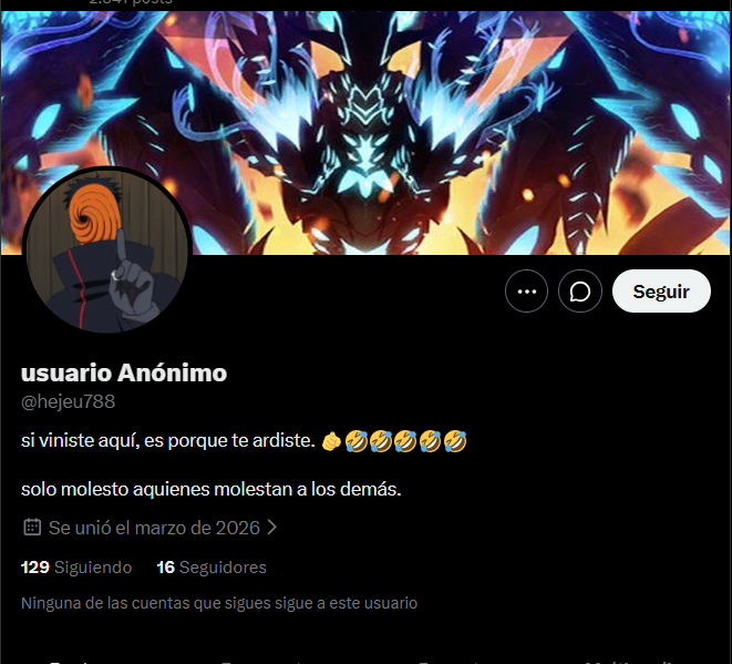 UnaTipadeRosa's tweet photo. HILO FUNANDO A UN ACOSADOR QUE COMETIO DOXXEO PORQUE SI

Aquí hago hilo funando a este usuario por cometer acoso a un menor de edad y doxxearlo solo porque nadie le daba la razón en sus proyectadas de mha

(a cada rato se cambia de perfil por cobarde)

Hilo abajo 🔽 https://t.co/3CEzj3Wu47