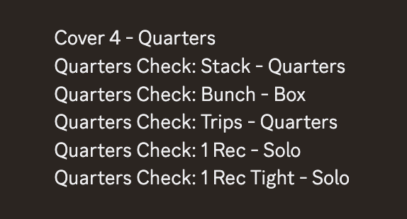 MisterCiv's tweet photo. Easy Rules to follow to start out running Match!

Assuming Quarters Coverage & using the Coverage Checks in the image below for Quarters

Any sort of 3x1 or 4x1 --> User Weak Side Safety. You're in a "Poach" Role

Easiest way to think of this, is you're looking to help out with "work" in the middle of the field.

This is a really "Low Risk" assignment as you're looking for Players breaking open and helping out the rest of your Coverage guys

Any sort of 2x2 (or 3x2), user the Quarter Flat OPPOSITE of the HB

You have a quick "Flat" check, then you'll work inside to help out

This is also incredibly nice as you're able to easily cheat down in the Run Game as the Safety, adding incredibly good Run D to this awesome Coverage.

The "Match" Gurus will say this and that, and to them I have 2 responses:

1. There's more than 1 way to skin a cat. Any Football head knows this

2. This let me rip off a 20+ game win streak and let me go ~30-1~ my first time running Match seriously since M21

Feel free to bookmark this for later!Easy Rules to follow to start out

Assuming Quarters Coverage, along with "Box" Check

Any sort of 3x1 or 4x1 --> User Weak Side Safety. You're in a "Poach" Role

Easiest way to think of this, is you're looking to help out with "work" in the middle of the field.

This is a really "Low Risk" assignment as you're looking for Players breaking open and helping out the rest of your Coverage guys

Any sort of 2x2 (or 3x2), user the Quarter Flat OPPOSITE of the HB

You have a quick "Flat" check, then you'll work inside to help out

I went ~30-1, give or take, rocking these rulesEasy Rules to follow to start out

Assuming Quarters Coverage, along with "Box" Check

Any sort of 3x1 or 4x1 --> User Weak Side Safety. You're in a "Poach" Role

Easiest way to think of this, is you're looking to help out with "work" in the middle of the field.

This is a really "Low Risk" assignment as you're looking for Players breaking open and helping out the rest of your Coverage guys

Any sort of 2x2 (or 3x2), user the Quarter Flat OPPOSITE of the HB

You have a quick "Flat" check, then you'll work inside to help out

Additionally, when you get to be the Safety, it's AWESOME for Run Support!

The Match gurus will say this & that, and to them I have 2 responses:

1. There's more than 1 way to skin a cat! All football heads know this

2. I went on a 20 game win streak rocking this and ~30-1 this weekend running Match seriously for the first time since Madden 21. It works.

Hopefully this Is helpful!

Match is not as complicated as everyone wants to make it seem.

Feel free to bookmark this for later!