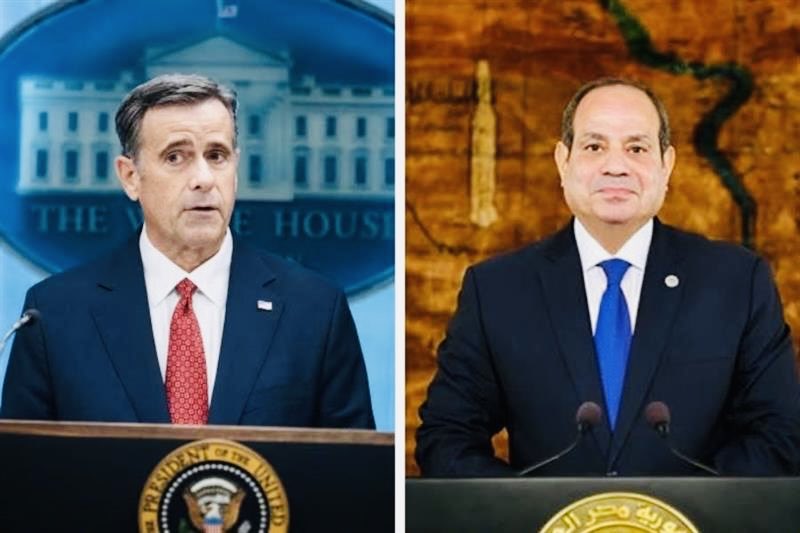 NMehdid's tweet photo. #John_Ratcliffe’s public meeting with #Egyptian President Abdel Fattah_El - Sisi raises a serious question: 

Is this about preparing Regime Change, “CIA way” and which regime?  I let you guess. 
Or preparing for a wider war in the region? 

Either way, the Arab security landscape looks increasingly compromised…
