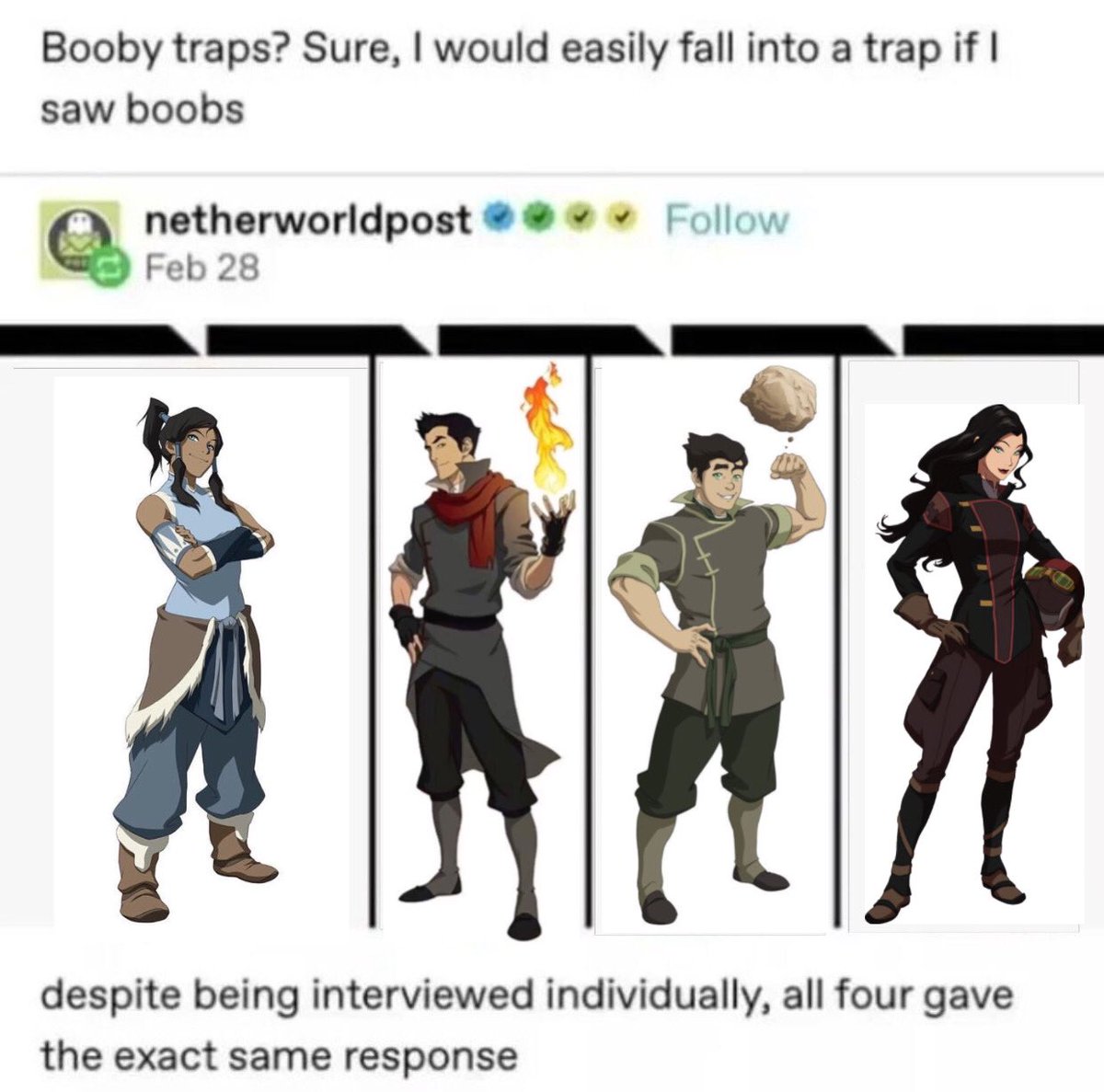 zxmbiessaints's tweet photo. #tlok #krew they all share 2 braincells https://t.co/j7RzhqM1Xg