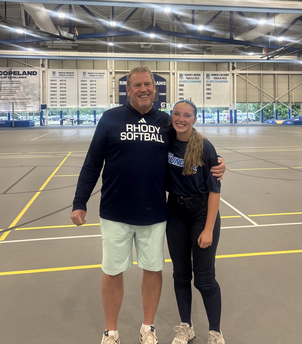 AddisonWaldo29's tweet photo. Had an amazing time at the  @RhodySoftball camp today! 
It's more than just softball. It's the team culture and life lessons that make it so special.  Thank you so much @theREALmcoutts @CaitlynFallon1 @rainwater_2 @epiergustavo 

@RITG_Hopkins @CoachDocHop @thunderjam134 @BobRossiRITG