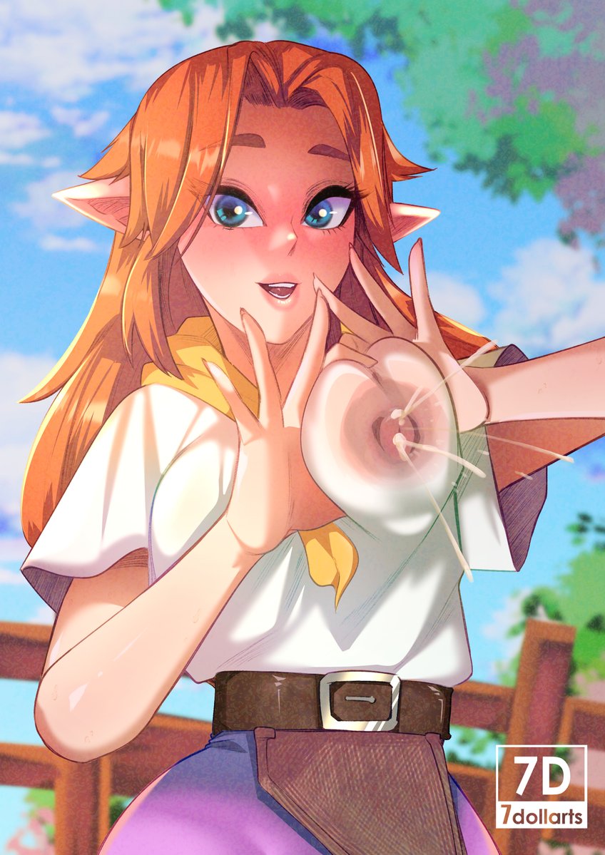 7_Dolls_'s tweet photo. Man, I just love drawing Malon from OOT https://t.co/g6ClPlW7Cc