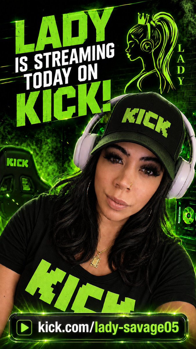 Lady_Savage05's tweet photo. LIVE RIGHT ON #KICK! HAPPY SUNDAY ❤️ 
#KICKSTREAMING
#LADYSAVAGE
#KICKCOMMUNITY 
https://t.co/Qhm0uA5orh https://t.co/ubbx1uaLGA