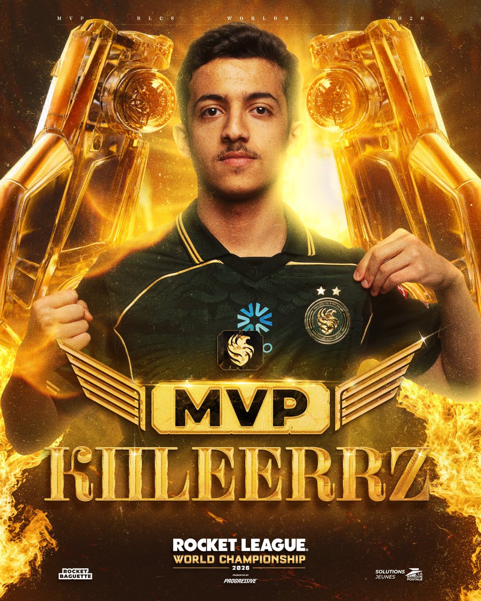 RocketBaguette's tweet photo. LE MVP DE CES WORLDS #RLCS 2026 À FORT WORTH 🇺🇸 EST : 🏅 🇸🇦 @kiileerrz ! https://t.co/oh6lt0LlOc
