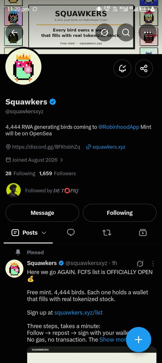 DropRoster's tweet photo. @DeTopiq @squawkersxyz All done 

0xcb5391ceb921a3bf976e352c236511baf2e46d67 https://t.co/JGzNCu0lCE