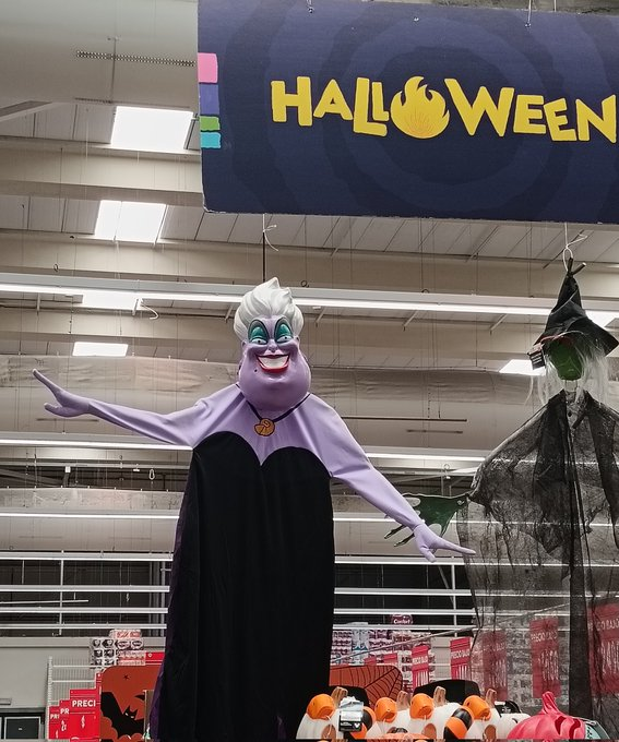 piopiochile's tweet photo. Se acaban de terminar las fiestas patrias 🇨🇱 🍷 🥟 💃 y en el 🛒 Líder, ya pusieron a la Paty Maldonado #Halloween https://t.co/tNDO3u6PmV