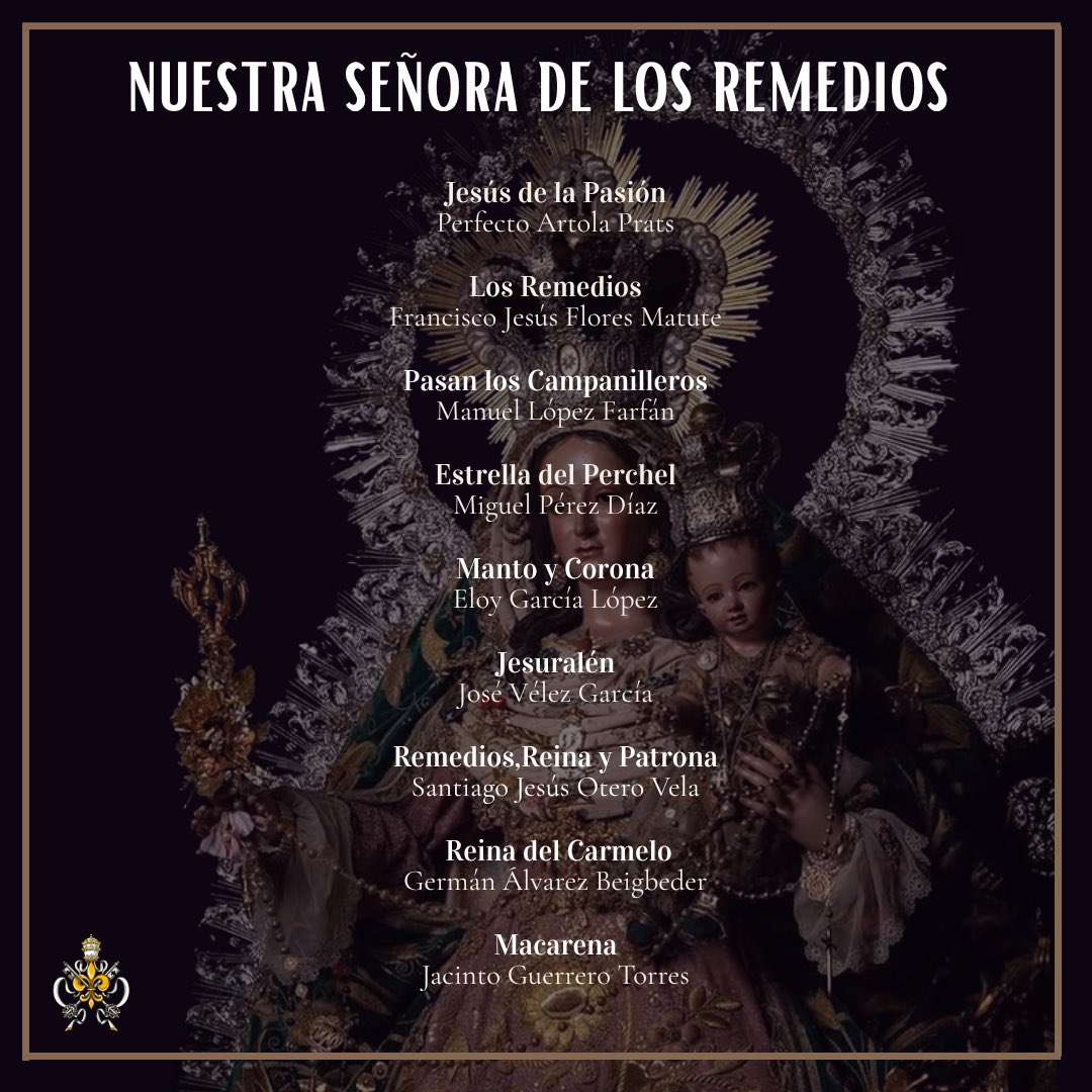 eloygexpiracion's tweet photo. 𝐂𝐑𝐔𝐂𝐄𝐓𝐀 𝐌𝐔𝐒𝐈𝐂𝐀𝐋 - 𝐍𝐔𝐄𝐒𝐓𝐑𝐀 𝐒𝐄Ñ𝐎𝐑𝐀 𝐃𝐄 𝐋𝐎𝐒 𝐑𝐄𝐌𝐄𝐃𝐈𝐎𝐒 |

Compartimos la cruceta musical interpretada en la tarde de hoy tras Nuestra Señora de los Remedios (@LosRemediosMLG)en su procesión de Alabanza.

#EloyExpiración
#CofradíasMLG
#Loquenosune https://t.co/BxHzcYarv3