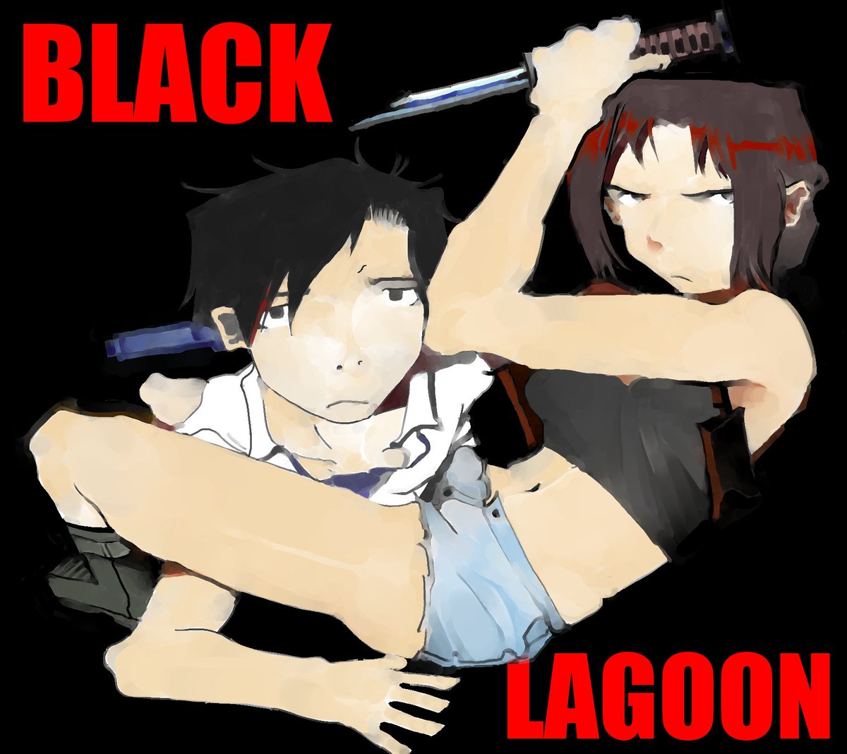 some_ape's tweet photo. black lagoon https://t.co/kVxdSehOvO