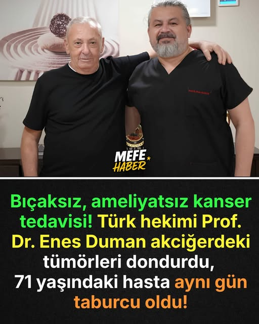 beratbilecik11's tweet photo. Girişimsel Radyoloji Uzmanı Prof. Dr. Enes Duman, 4 yıldır kanser tedavisi gören 71 yaşındaki hastaya uyguladığı çığır açan operasyon
Bıçaksız, Kansız Müdahale: Sırt bölgesinden yönlendirilen özel iğnelerle kitlelere ulaşıldı ve tümörler dondurularak yok edildi. https://t.co/jdqSzuV9Tr