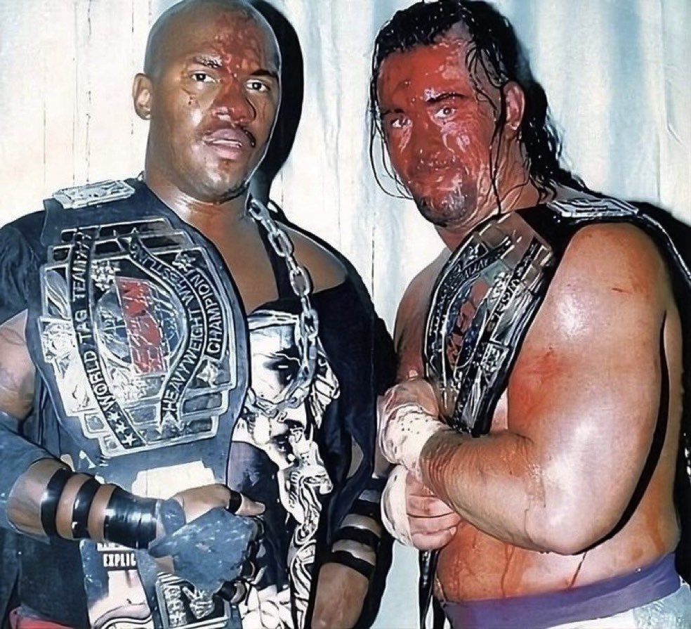 theecwpod's tweet photo. On September 20, 1997 #ECW held AS GOOD AS IT GETS at the ECW Arena in Philadelphia, PA. In the main event New Jack and Kronus defeated the Dudley Boyz to win the tag titles.
🛜 https://t.co/2PVa6rWKHs
#Extreme #Wrestling
#ExtremeChampionshipWrestling https://t.co/8rBeVplYvF