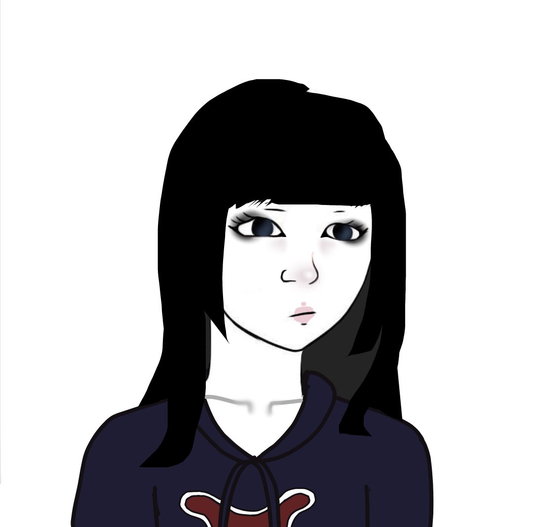 seznli's tweet photo. I drew myself as one of those wojacks is it cute , also those little things r eyelids not eyebrows https://t.co/nMcmgj7N9u