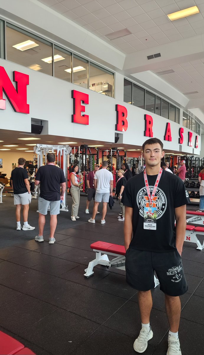 michalski01's tweet photo. Great game day visit at Nebraska! Thankful for the opportunity and more motivated than ever. 

@Coltnero51
@CoachRoyM 
@Huskers 
@HuskerFootball 
@McHenryFootball https://t.co/8fVtLrEsgM