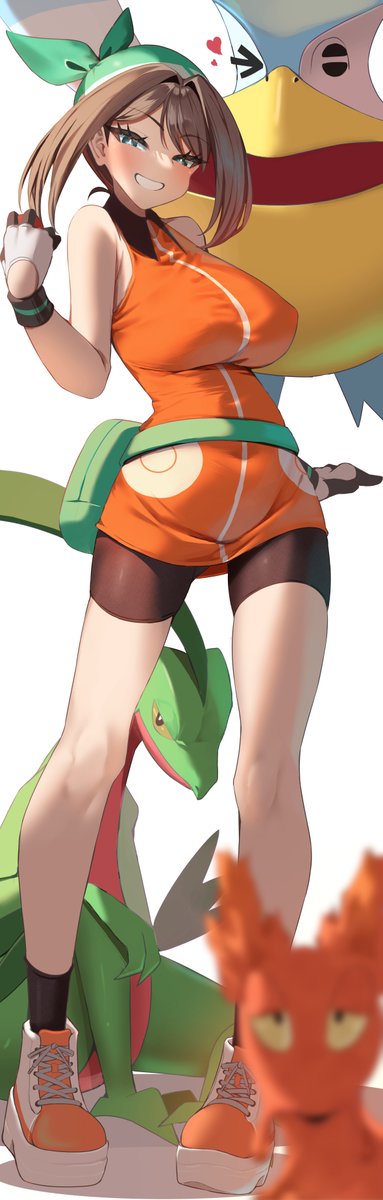 talesshinja's tweet photo. ハルカ(ライバル)と手持ちポケモンたち https://t.co/xA5TMntArr