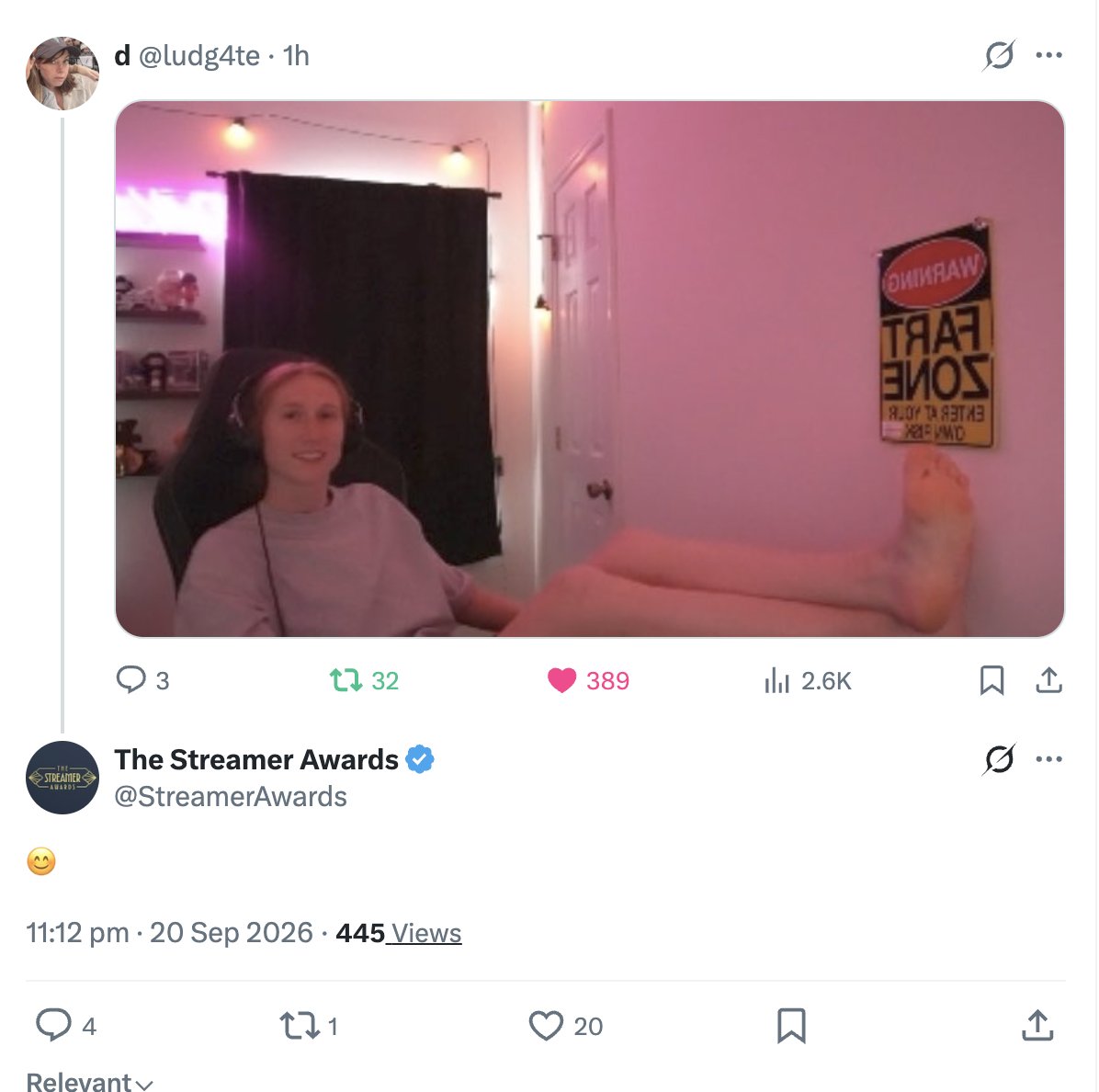 Ava1dk's tweet photo. This gonna get shown when she wins all those awards instead 😭 https://t.co/3yfenVldpj