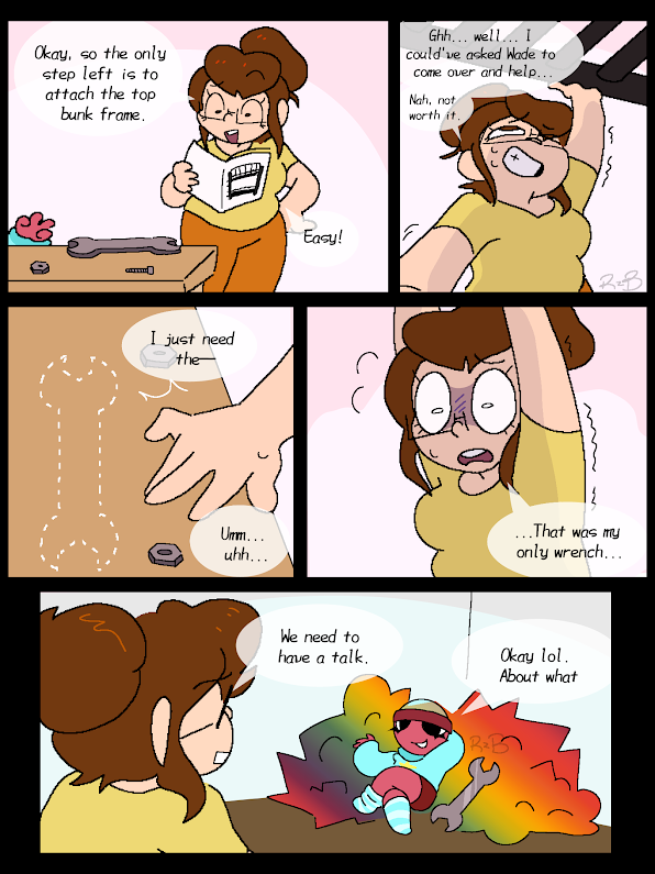 rizuberryb's tweet photo. hshau comic strip for Gigi week.. I'm still on break https://t.co/S78j6gLhny