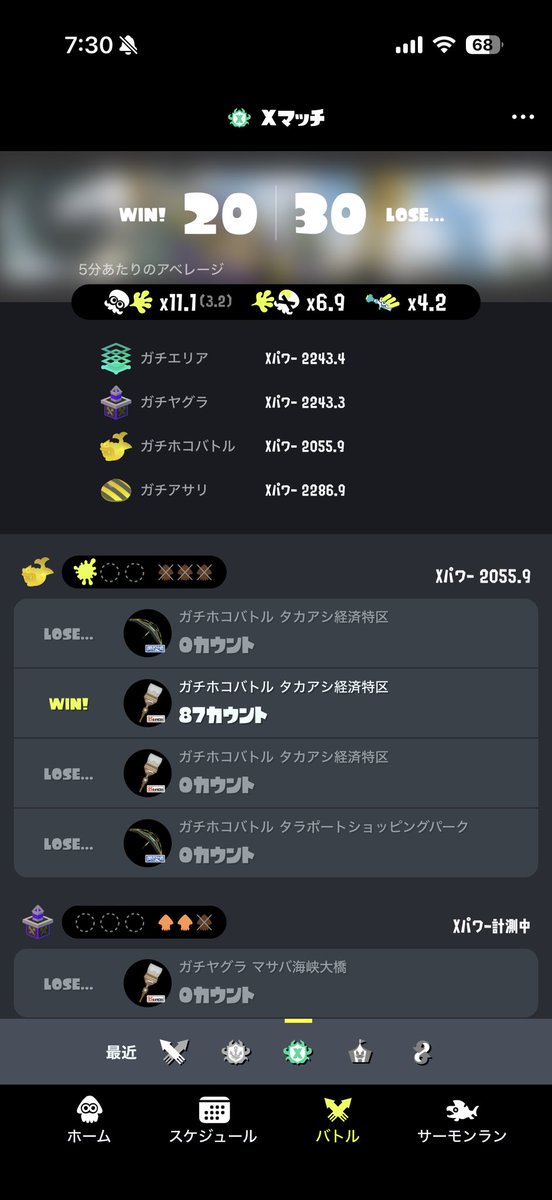 paruparu235's tweet photo. 今シーズンのxマッチはしばらくやらないようにしようと思います https://t.co/MqS6ueYqmW
