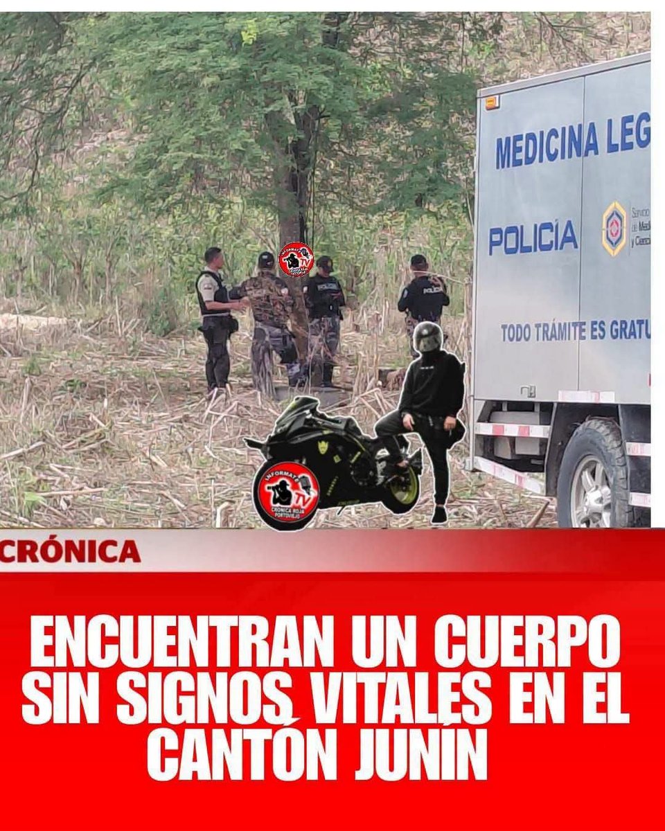 Justiciero17530's tweet photo. siguen las muertas violentas en el cantón junin, tras los operativos de las fuerzas armadas se han reportado varias personas desaparecidas y otras son encontradas sin vida, se necesita la intervención y captura de los delincuentes de alto valor que tienen en sosobra al cantón. https://t.co/SuZ8fkEkJE