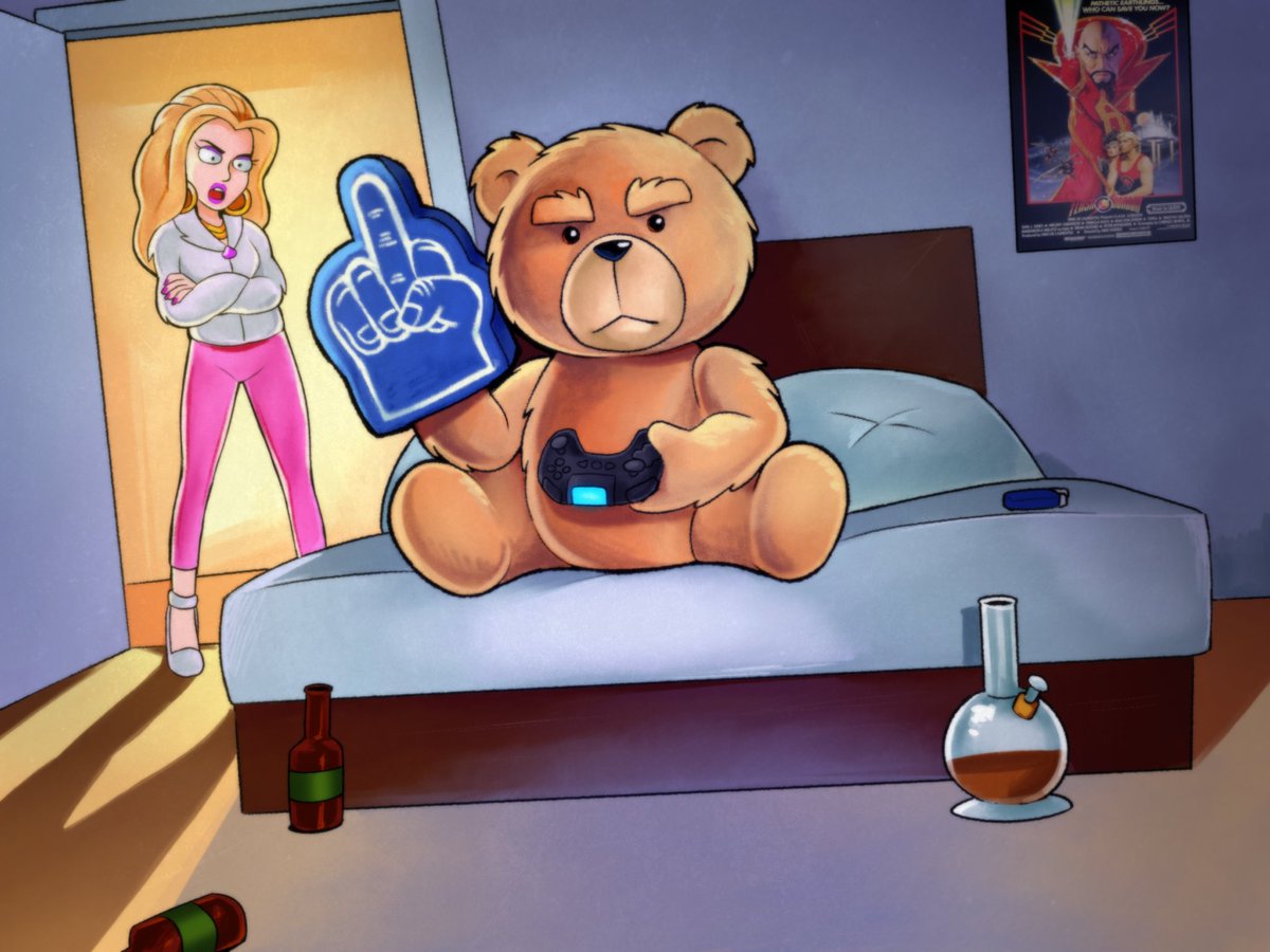 exitstarz's tweet photo. Hungry for the ted cartoon #ted #tedtwt #fanart https://t.co/WDuOValcgl