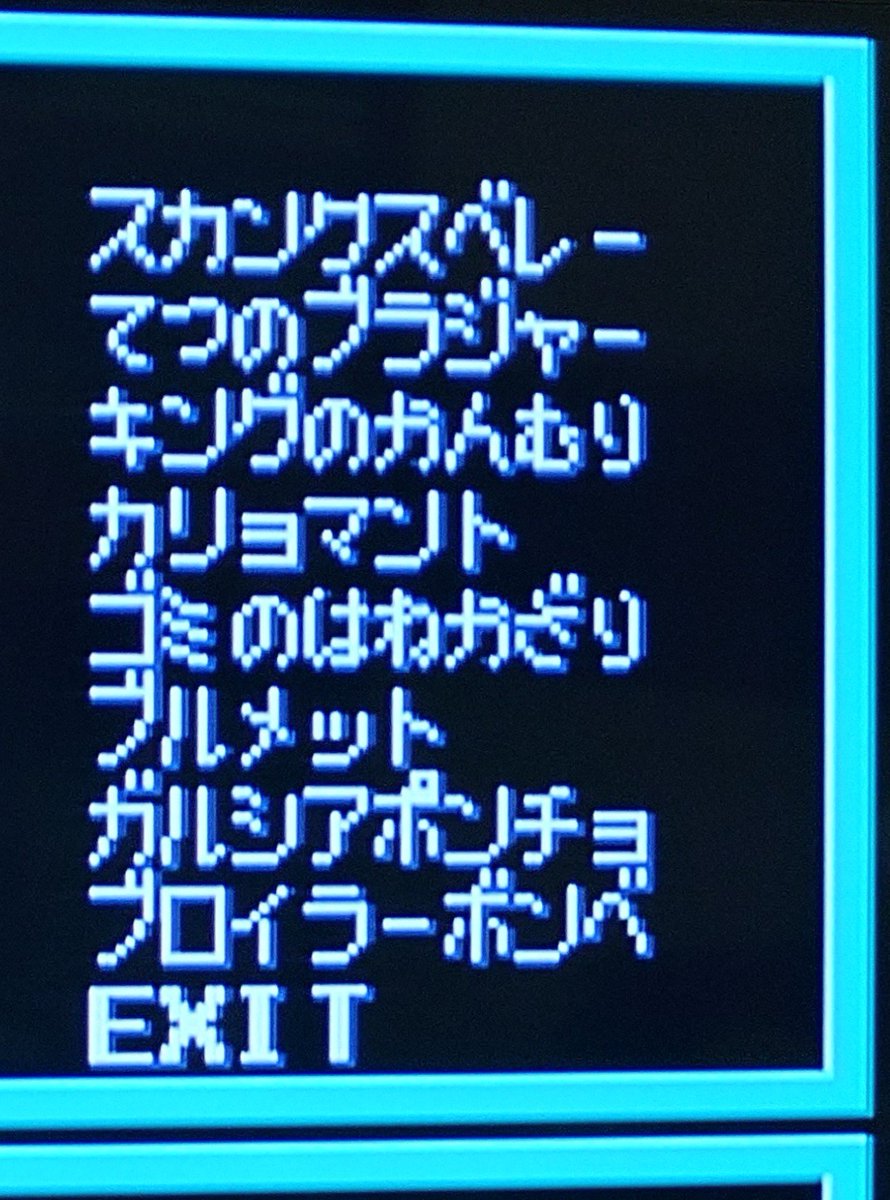 CrySysTeitoku's tweet photo. 苦労して集めた戦利品たち。
#メタルマックス2 https://t.co/50PrROQwSm