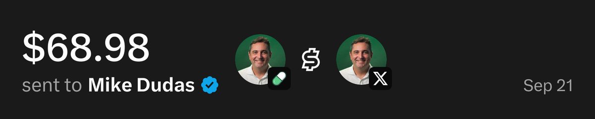 UsePaid's tweet photo. @mdudas $68.98 has been sent to you through X Money from @UsePaid trading fees https://t.co/IwSzn5LbgT