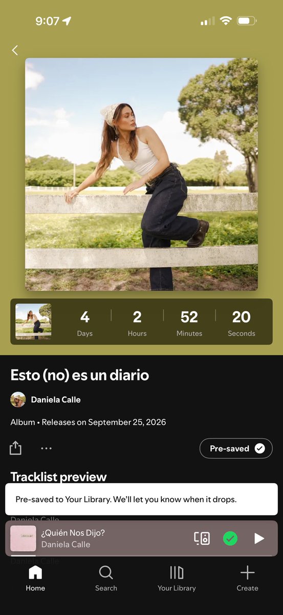 CalleyPoche's tweet photo. quedan 4 días y 2 horas para el lanzamiento del álbum de @danielaacallee 

pre-save:

https://t.co/vduVGh9Rff https://t.co/lI77diMPkP
