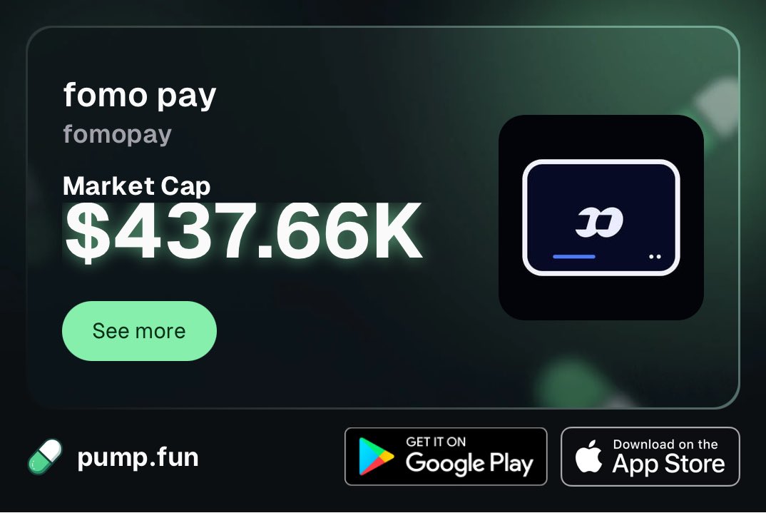 fomopayapp's tweet photo. The calm before the storm…

We are just getting started! They aren’t prepared for what’s next!!

https://t.co/RU7hgfSeSm

CA: BP4Wic5LNKsqpmiREW6uNVEC16juvFCSd4WzVBatpump https://t.co/MSYlRszDuZ