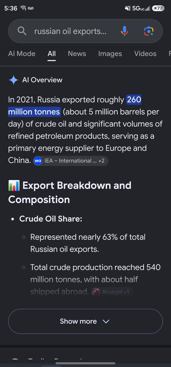 SmithTheMidget's tweet photo. @libinterpreter @MrLeadslinger @dubzpatriot At most a 1 .2 million barrel per day reduction 

Whereas the Hormuz closing is a 20 million barrel per day reduction 

Where exactly did you learn this bro https://t.co/9O081WCpNp