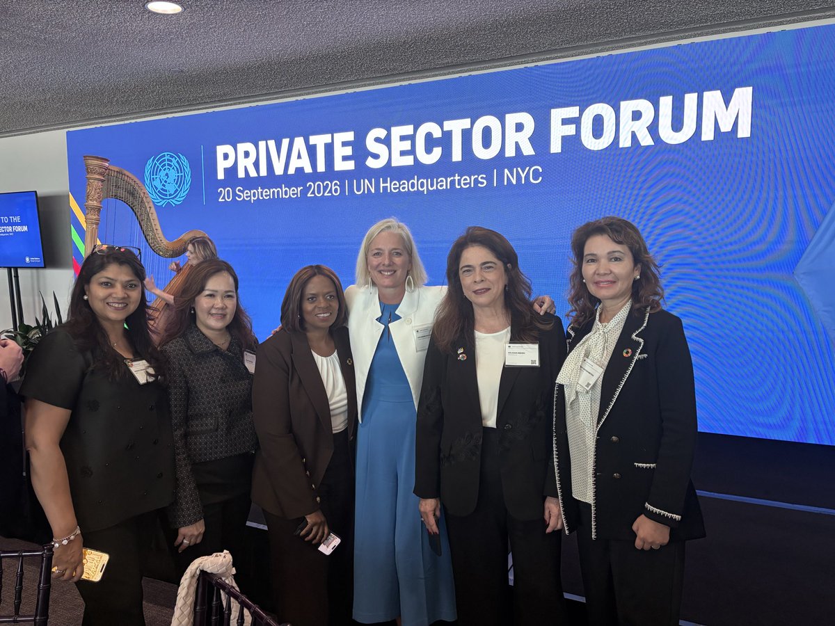 cathmckenna's tweet photo. Great to moderate the 2026 @UN Private Sector Forum on accelerating a clean, just and secure energy future for all. Thanks to @antonioguterres, leading companies &amp; governments for setting out policy, infra, market, financing needed to get action at scale! #ClimateWeekNYC https://t.co/pWmy8lSfT5