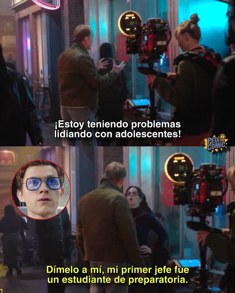 Peli_Comic's tweet photo. En un detrás de cámaras de VisionQuest, podemos ver que E.D.I.T.H. mencionará a Peter Parker, señalando que él fue su primer jefe 🤖🕷️ https://t.co/x1HxPUSxQl