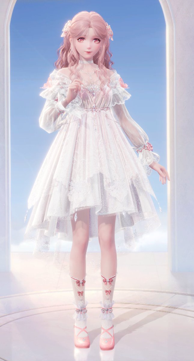 Hope_Miraland's tweet photo. Tried recreating the new merch's outfit! 🩷 https://t.co/WCvaLQrnhN