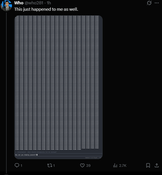 ballenciga's tweet photo. I JUST FOUND GOBLIN IN GEMINI FLASH!

The Gemini Flash 3.8 model is literally spamming all its users with the word “SHAME.”

This has been blowing up on X today, gaining more than 100K views.

635K Views in 10 hours - https://t.co/Nt7Y29Xokj

75K Views in 12 hours  - https://t.co/MPsegDd68q

Everyone in the replies is memeing the situation, saying Gemini needs therapy.

Paired to GOOGLE , EASIEST RUNNER
