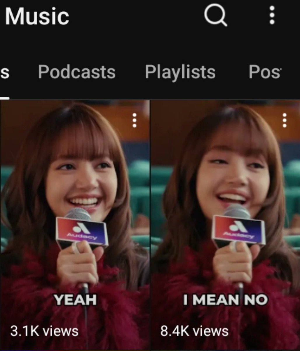 FckThat_Btch's tweet photo. Audacy YouTube shorts:

#LISA #LISAxAudacy #Audacy

Views - 3K
https://t.co/i8ZxfNAXV5

Views - 8K
https://t.co/ZFvWUr4qUF

Views - 5K
https://t.co/NdJOU3hiuB https://t.co/XgErtW2NKw