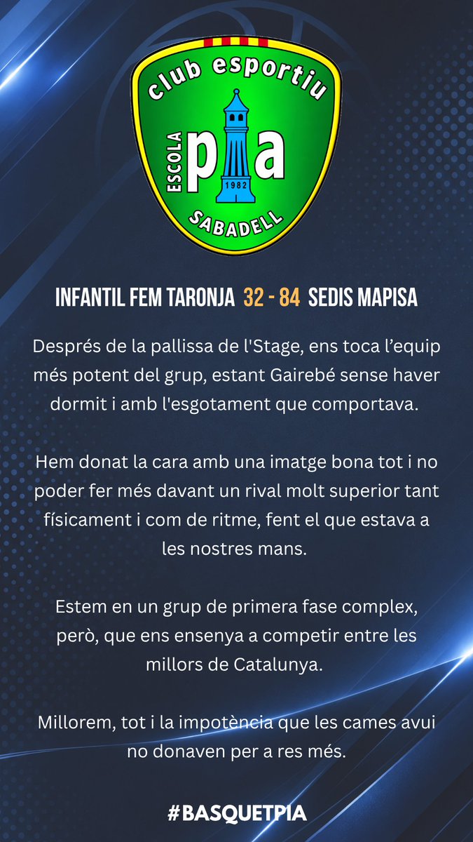 BasquetPia's tweet photo. Compartim les crรฒniques dels partits jugats aquest cap de setmana.
๐๐ #basquetpia #piastyle https://t.co/z1Mqe6xikV
