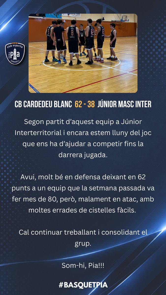 BasquetPia's tweet photo. Compartim les crรฒniques dels partits jugats aquest cap de setmana.
๐๐ #basquetpia #piastyle https://t.co/z1Mqe6xikV