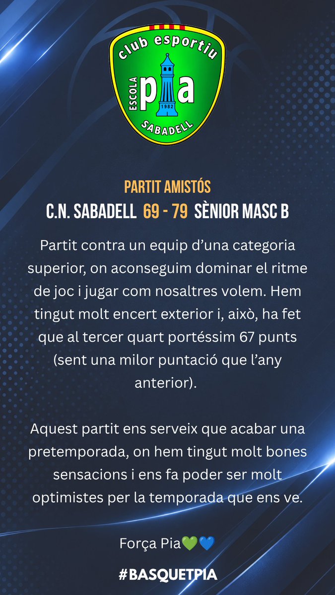 BasquetPia's tweet photo. Compartim les crรฒniques dels partits jugats aquest cap de setmana.
๐๐ #basquetpia #piastyle https://t.co/z1Mqe6xikV