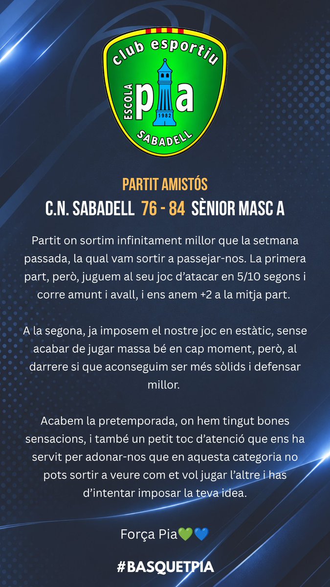 BasquetPia's tweet photo. Compartim les crรฒniques dels partits jugats aquest cap de setmana.
๐๐ #basquetpia #piastyle https://t.co/z1Mqe6xikV