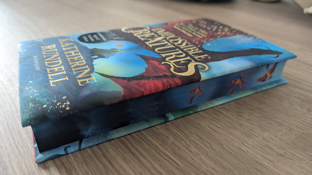 BlogSpells's tweet photo. What's your most valuable book, from a financial perspective?

Mine will be The signed and sprayed edges edition of Impossible Creatures by Katherine Rundell. First edition and first printing run.

Sells for about £175+ on eBay. https://t.co/CYdEODhA3H