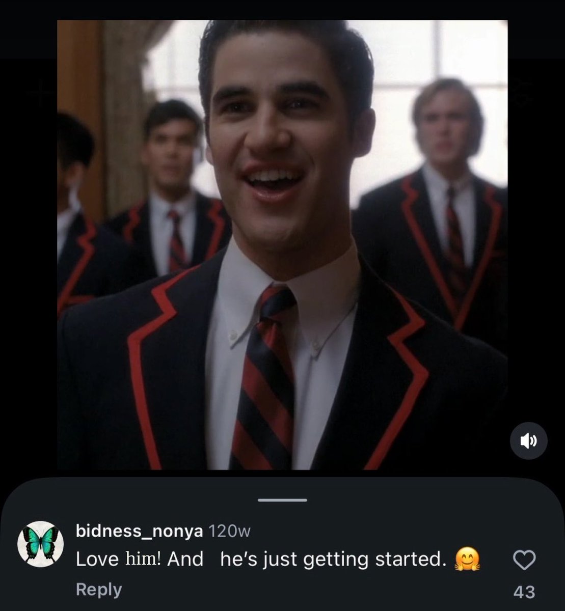 foolishcriss's tweet photo. channing tatum taking a pause from being a hater on his burner account to praise blaine anderson  for his incredible rendition of teenage dream https://t.co/gDQxlohwG8