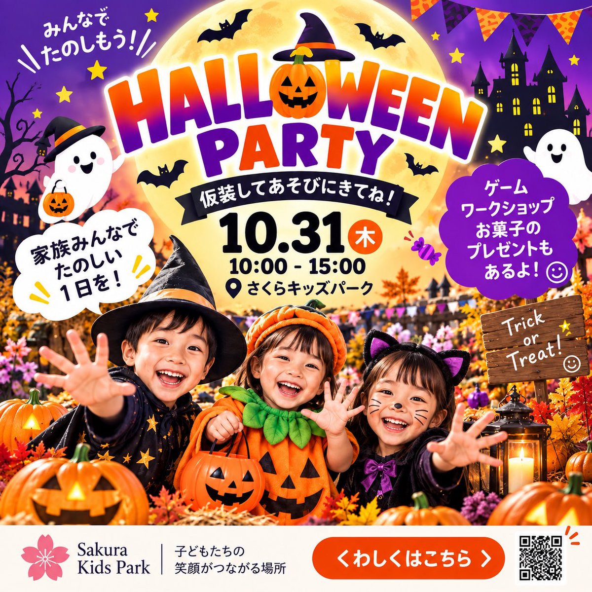 Sakuravcj7's tweet photo. おはようございます🎃

ハロウィンの企画は決まっているけれど、
告知画像の準備がまだ…という方へ。

限定メニュー・イベント・キャンペーンなど、
内容を整理して、SNSやWebで使える
告知バナーに仕上げます。

「何を載せればいい？」から相談OKです。 https://t.co/92NITvuo24