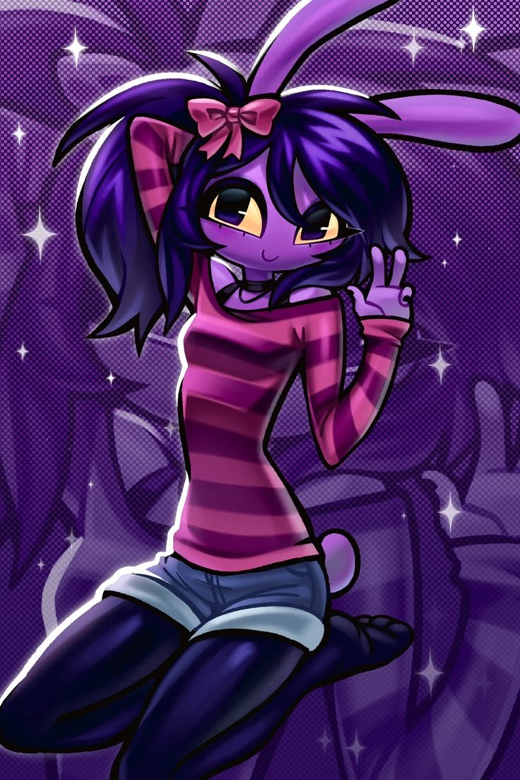 olivia_addams1's tweet photo. ✨ Purple vibes cute energy and a little bit of magic 💜🎀

#jax #jaxfanart https://t.co/8fWitO1sEV