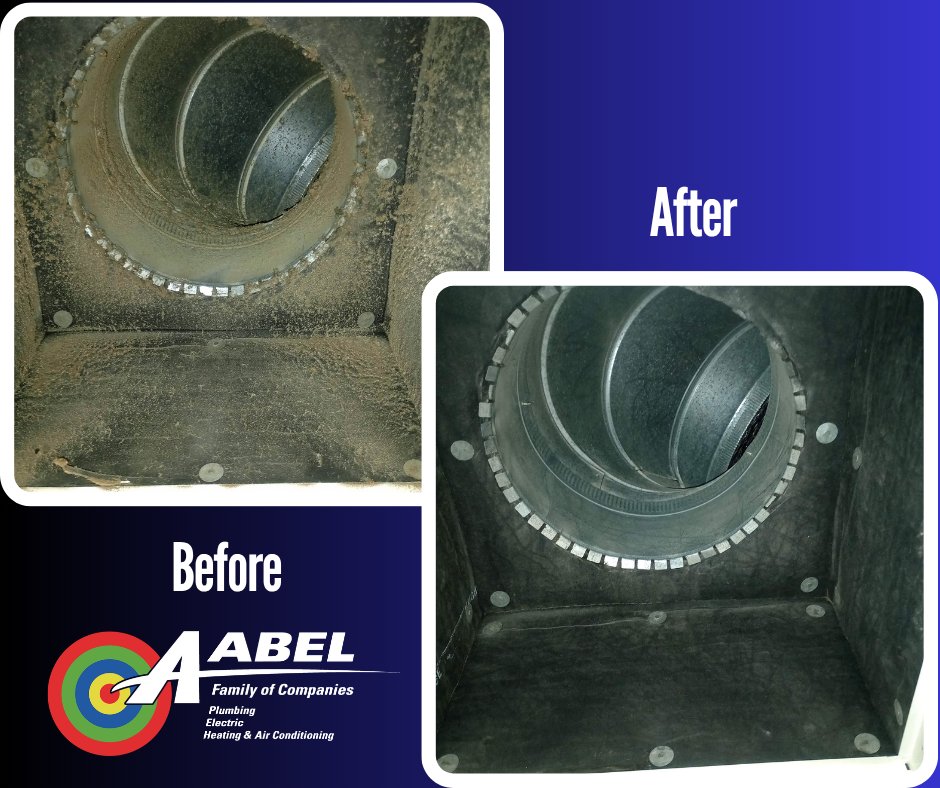 AAbelCompanies's tweet photo. WHAT A DIFFERENCE😮
Years of dust and debris can add up. A thorough duct cleaning can help clear out the buildup and freshen up your home's HVAC system. Schedule your duct cleaning online today!
#DuctCleaning #BeforeAndAfter #HVACSystem #DuctWork https://t.co/xzeWcoU5Jc
