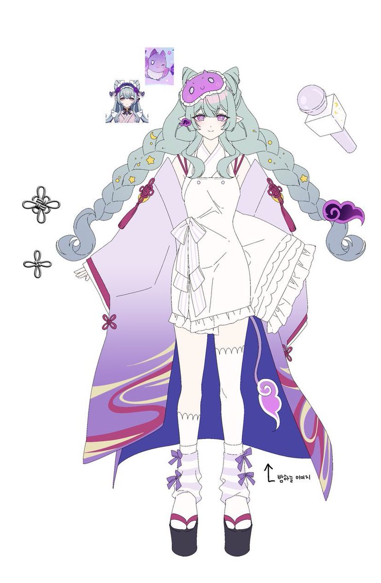 m1zukigyu's tweet photo. I love seeing the mizukis hoyofair outfit mockups ໒꒰ྀི´ ˘ ` ꒱ྀིა!! SO CUTE https://t.co/TPuPGuoOrn